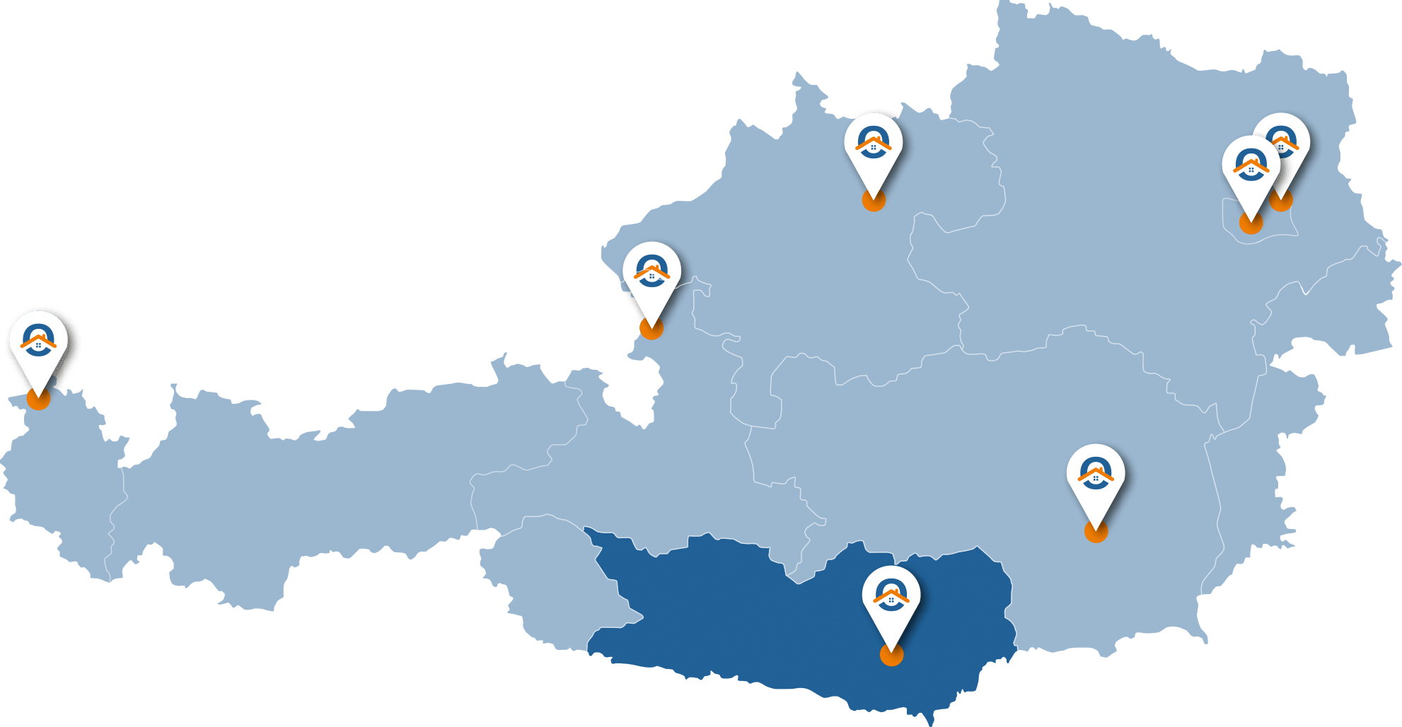 Oesterreich-Karte-Kaernten