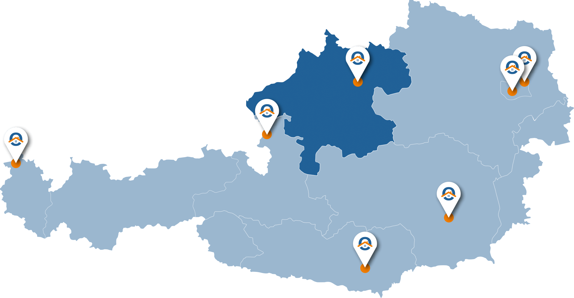 Oesterreich-Karte-Oberoesterreich