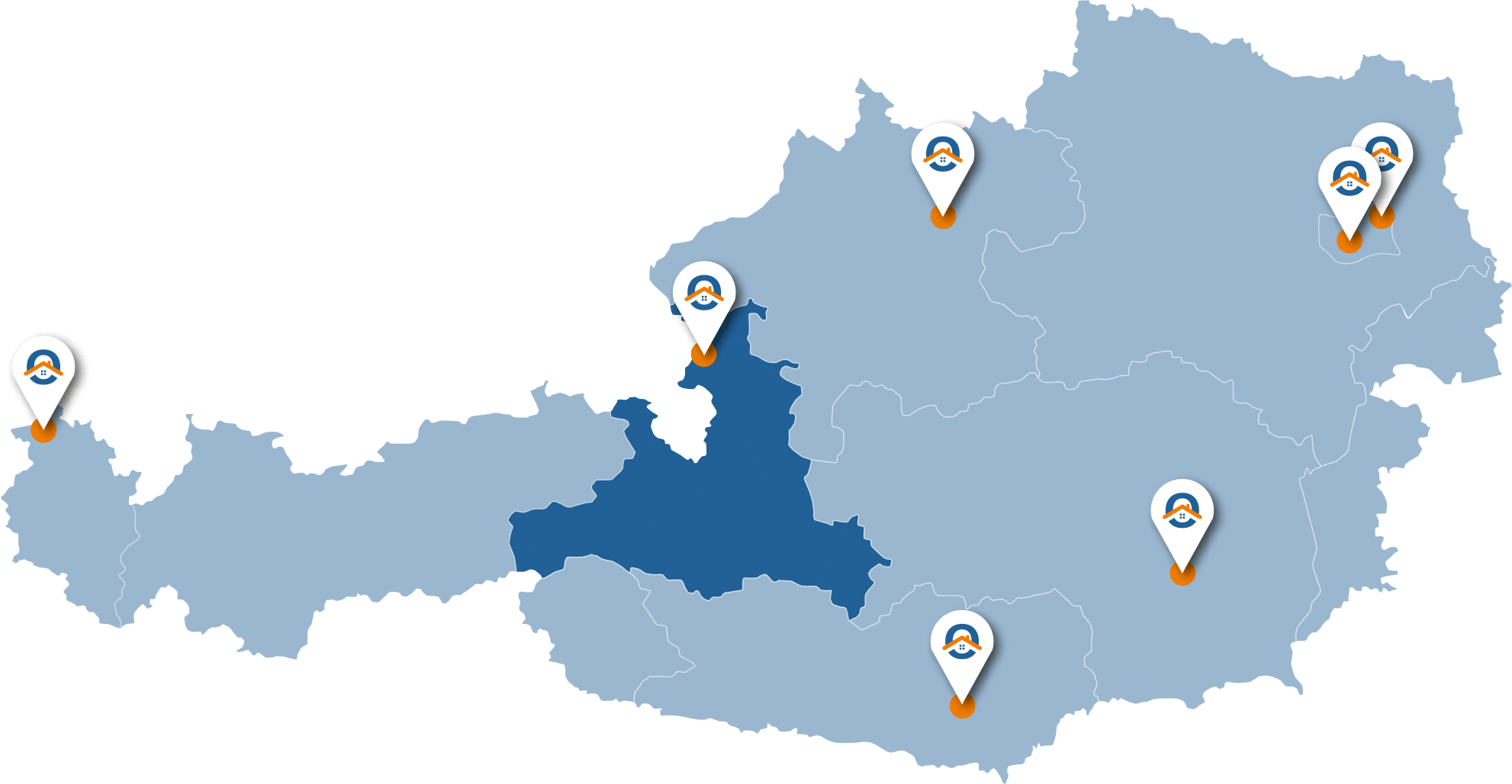 Oesterreich-Karte-Salzburg